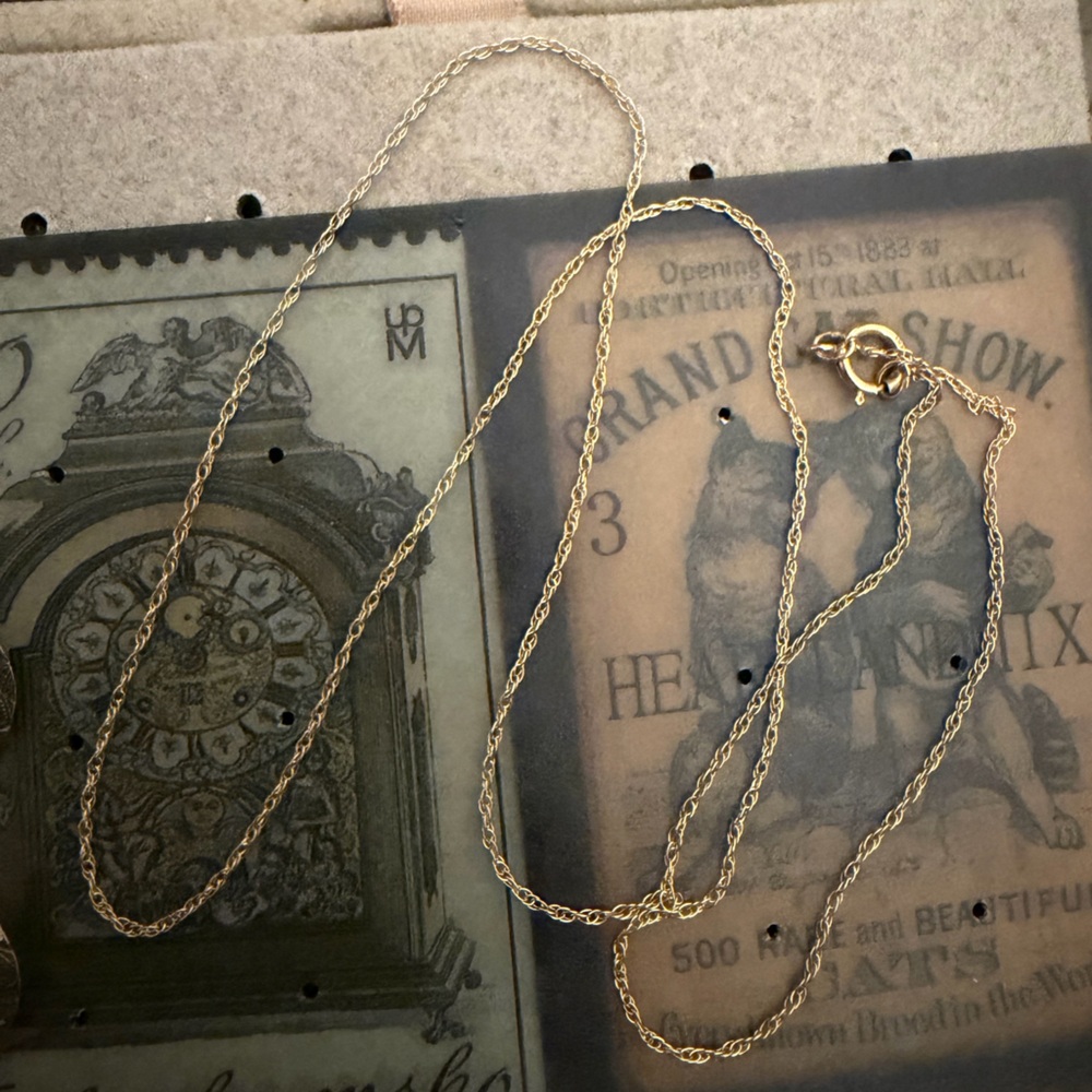 Catbird Delicate Gold Rope Chain Necklace